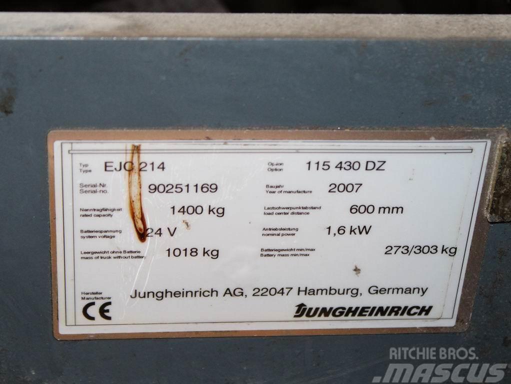 Jungheinrich EJC 214 115-430DZ Wózki widłowe unoszące z dyszlem