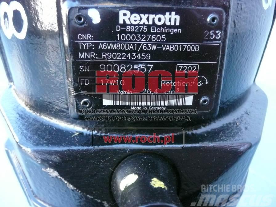 Rexroth A6VM80DA1/63W-VAB01700B 1000327605 Silniki