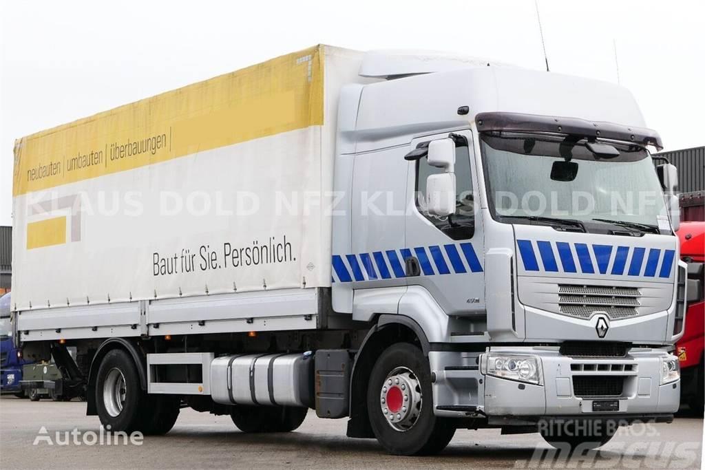 Renault Premium 450DXi Curtain side + Tail lift Beavertail Flatbed / winch trucks