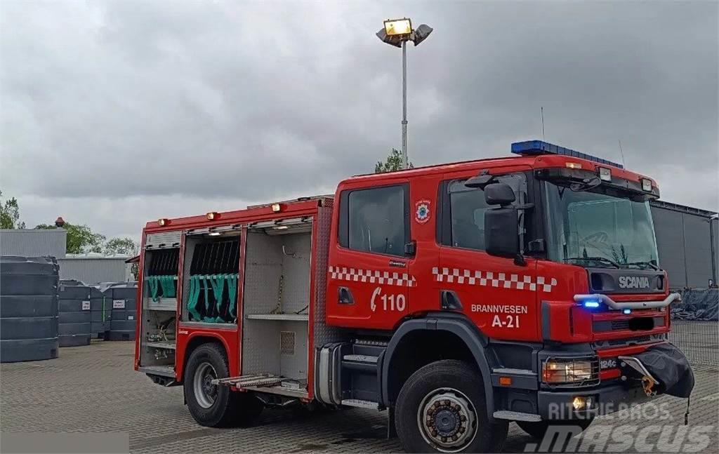 Scania P124 4x4 Doka Fire truck Wozy strażackie