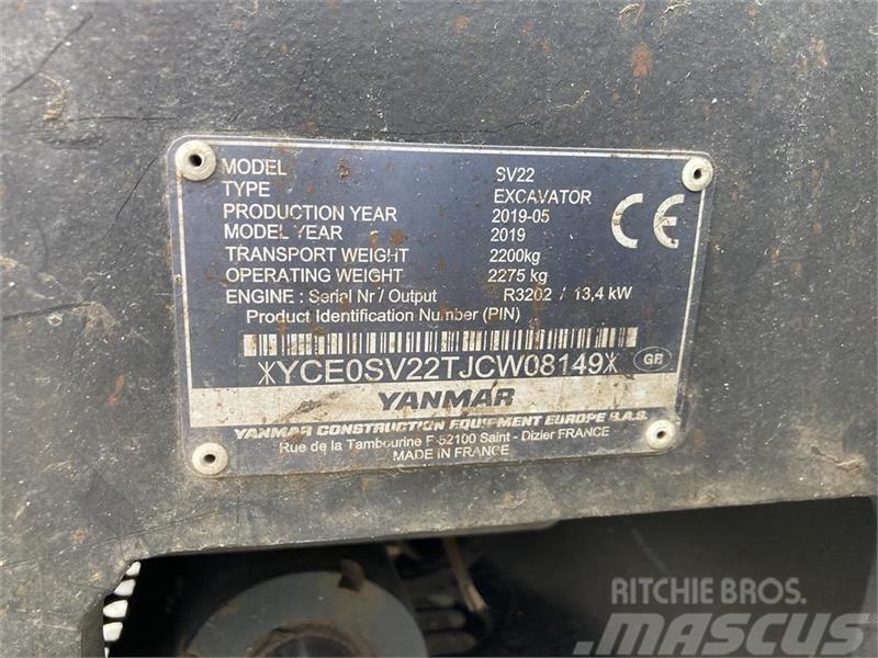 Yanmar SV22 Minikoparki