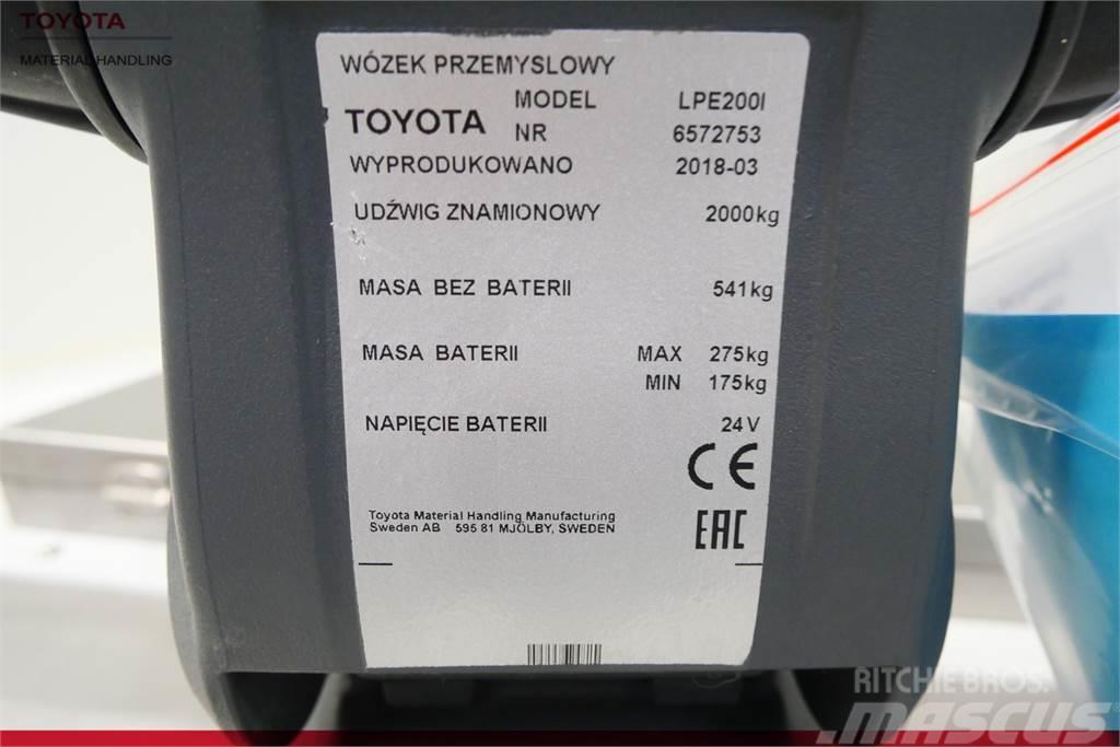 Toyota LPE200 INOX Wózki widłowe unoszące z platformą dla operatora