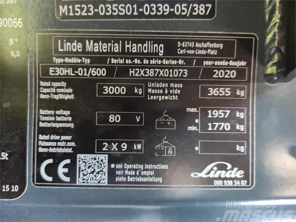 Linde E30HL-01/600-387 Wózki elektryczne