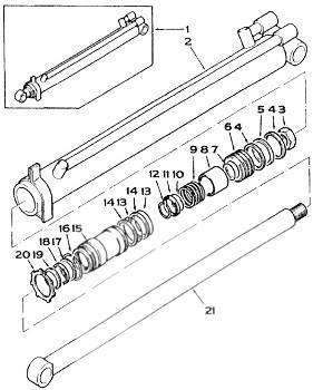 Terex Kit garnituri - 3523834M91 Hydraulika