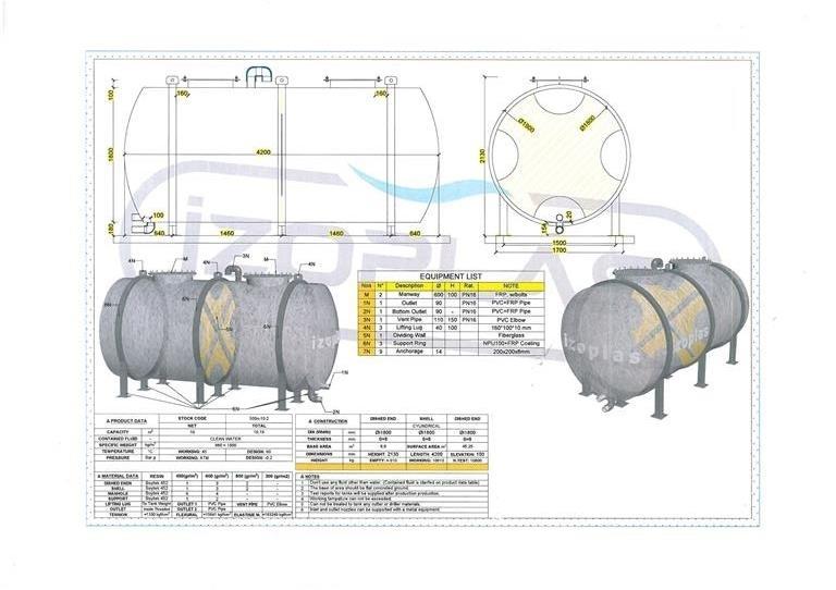 Agrofyn Trailers 10000 liter glasfibertank Systemy nawadniające