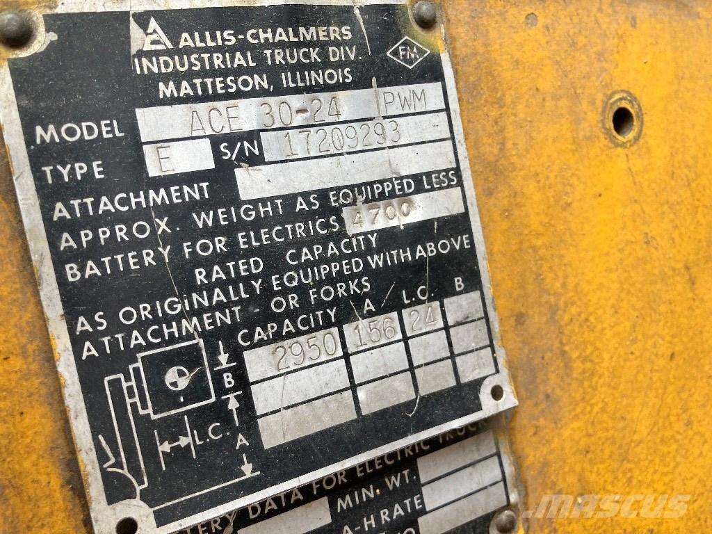 Allis-Chalmers ACE30-24 Wózki elektryczne