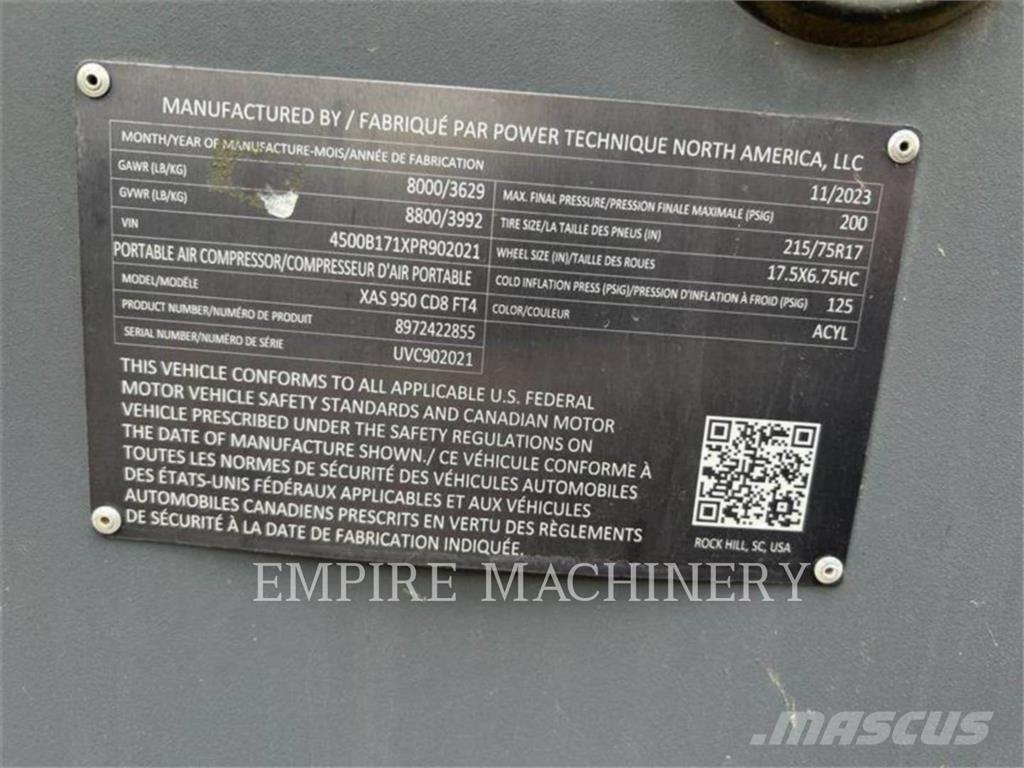Atlas Copco XAS950CD Kompresory