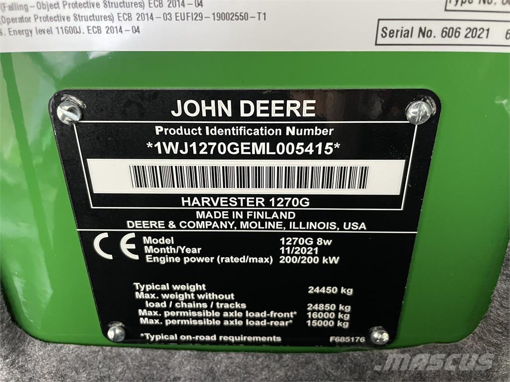 John Deere 1270G Harwestery
