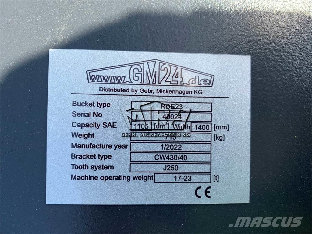 Verachtert 1400 mm / CW 30-40 Łyżki przesiewowe