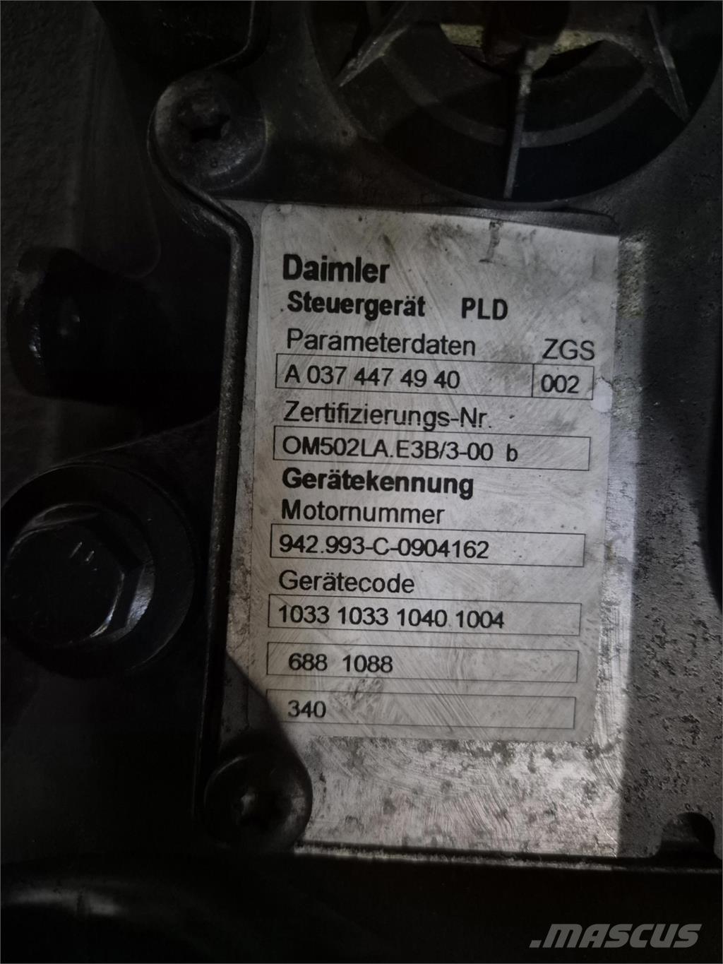 Grove GMK 6400 engine OM502LA Silniki