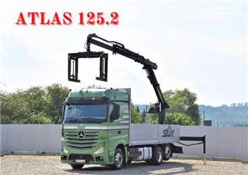 Mercedes-Benz Actros 2545 Pritsche 6,60m + ATLAS 125.2