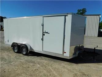  Covered Wagon Trailers 7x18 Vnose Cargo