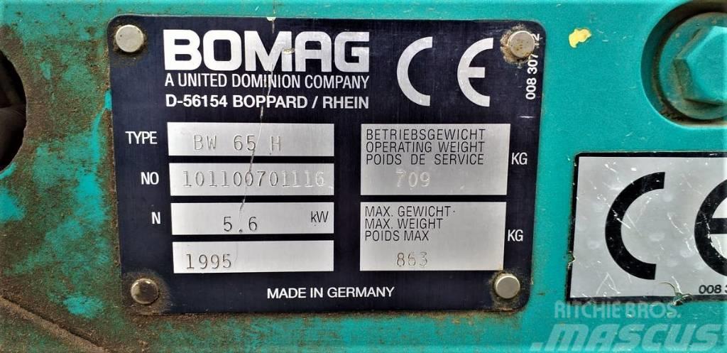  Walec wibracyjny prowadzony BOMAG BW 65 H Holowane walce wibracyjne