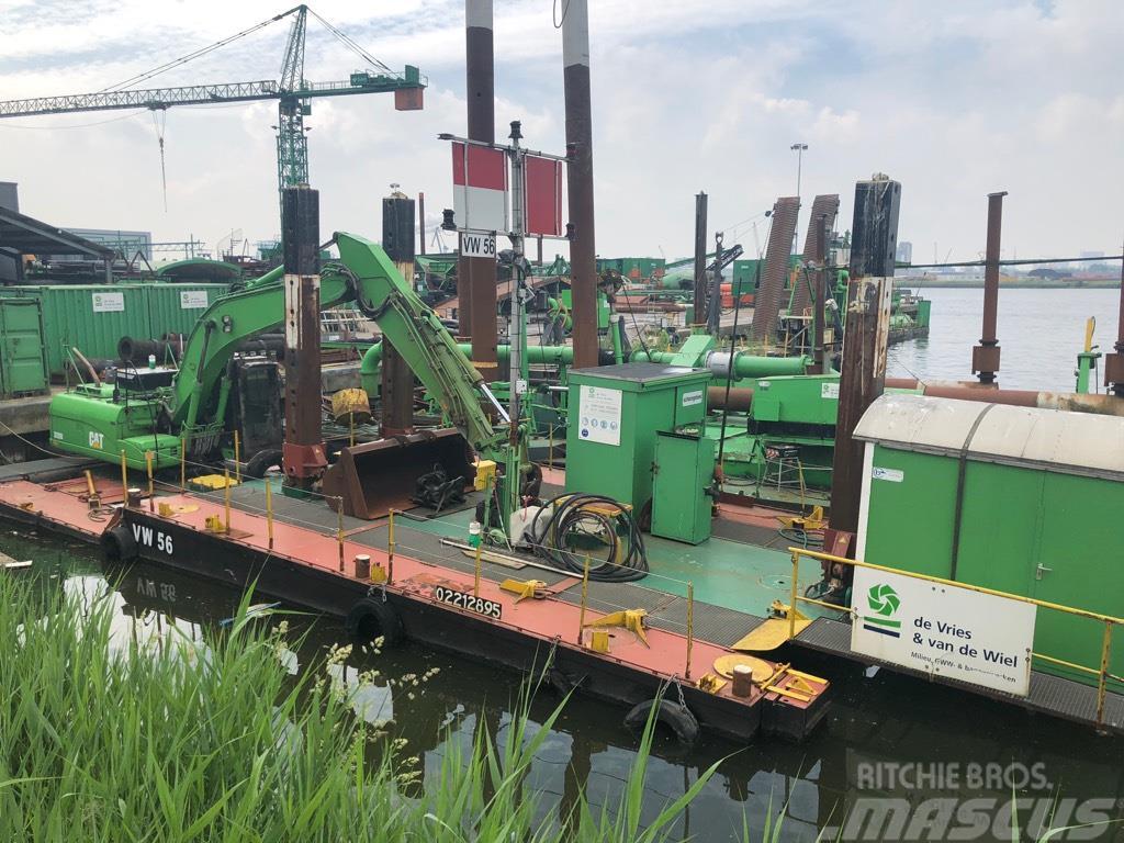 IHC ponton for excavator Łodzie, pontony i barki budowlane