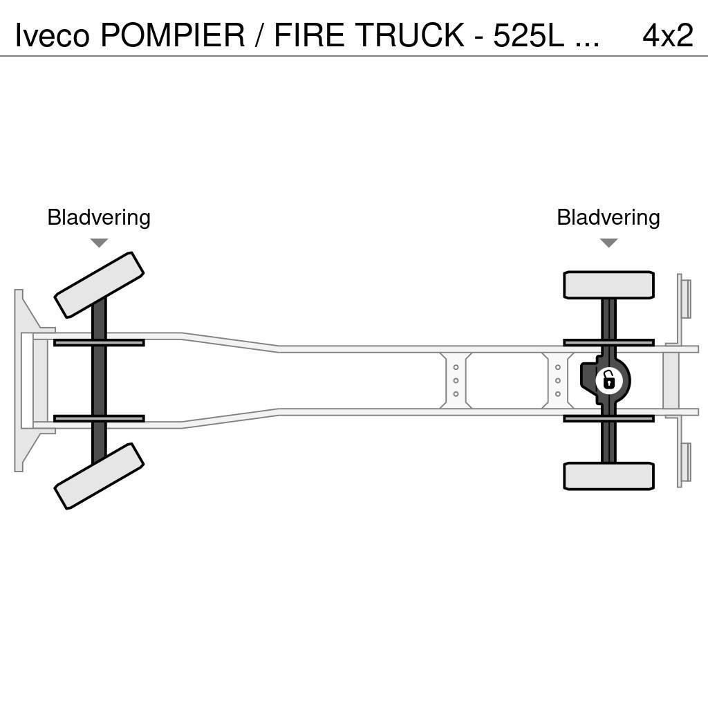 Iveco POMPIER / FIRE TRUCK - 525L TANK - LIGHT TOWER - G Wozy strażackie