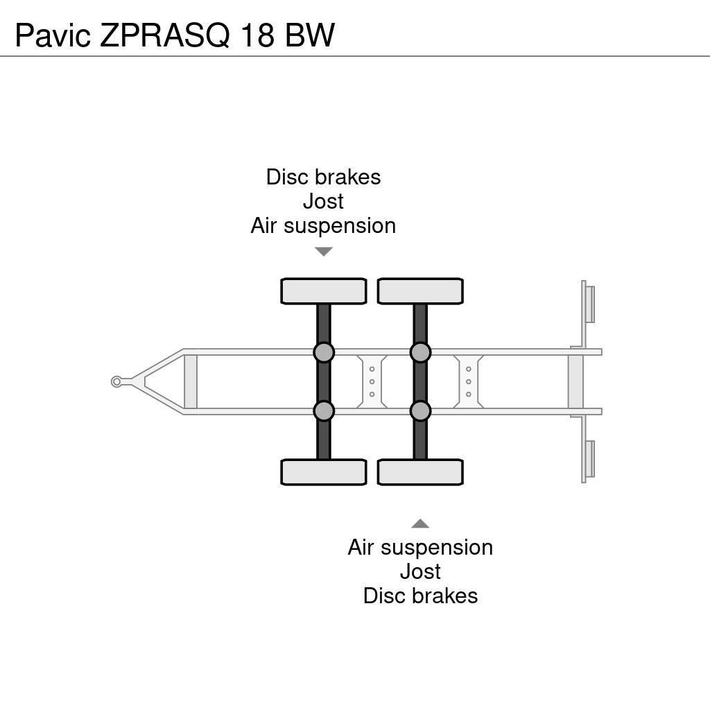  Pavic ZPRASQ 18 BW Platformy / Przyczepy z otwieranymi burtami