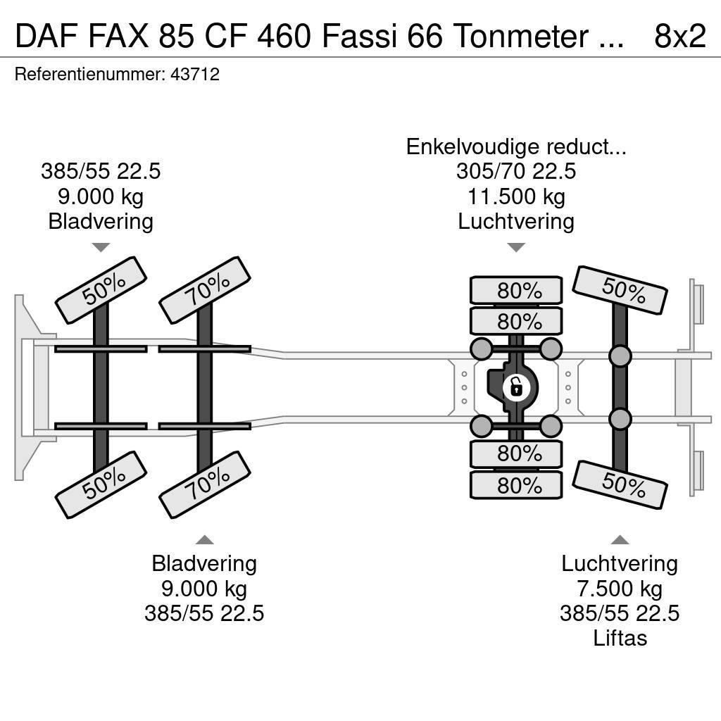 DAF FAX 85 CF 460 Fassi 66 Tonmeter laadkraan Żurawie szosowo-terenowe