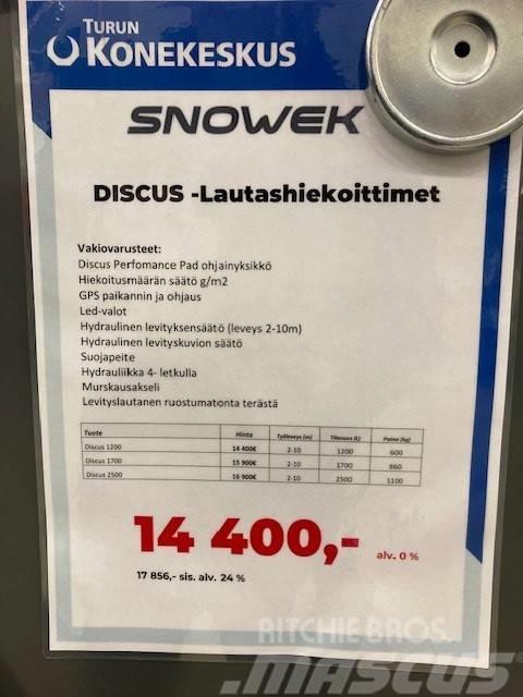 Snowek Discus 1200 Lautashiekoitin 2-10m Piaskarki i solarki