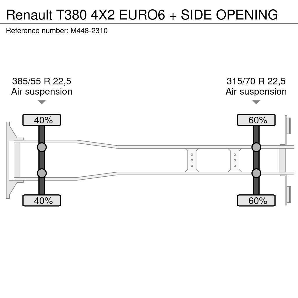 Renault T380 4X2 EURO6 + SIDE OPENING Samochody ciężarowe ze skrzynią zamkniętą