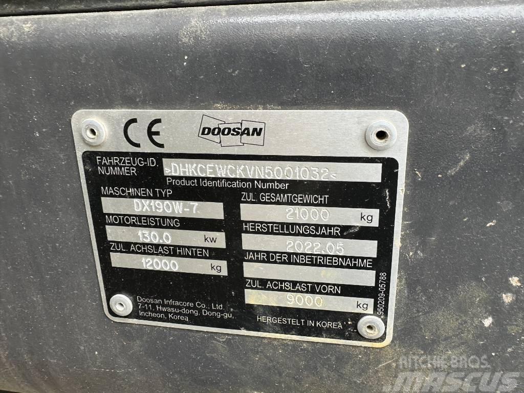 Doosan DX 190 W-7 Koparki kołowe