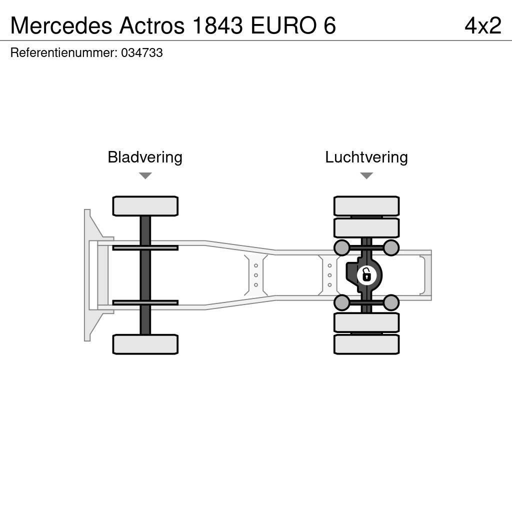 Mercedes-Benz Actros 1843 EURO 6 Ciągniki siodłowe