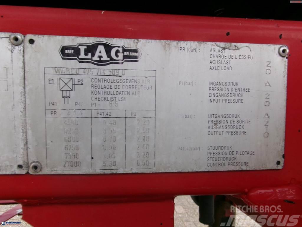 LAG Bitumen tank inox 31.9 m3 / 1 comp Naczepy cysterna