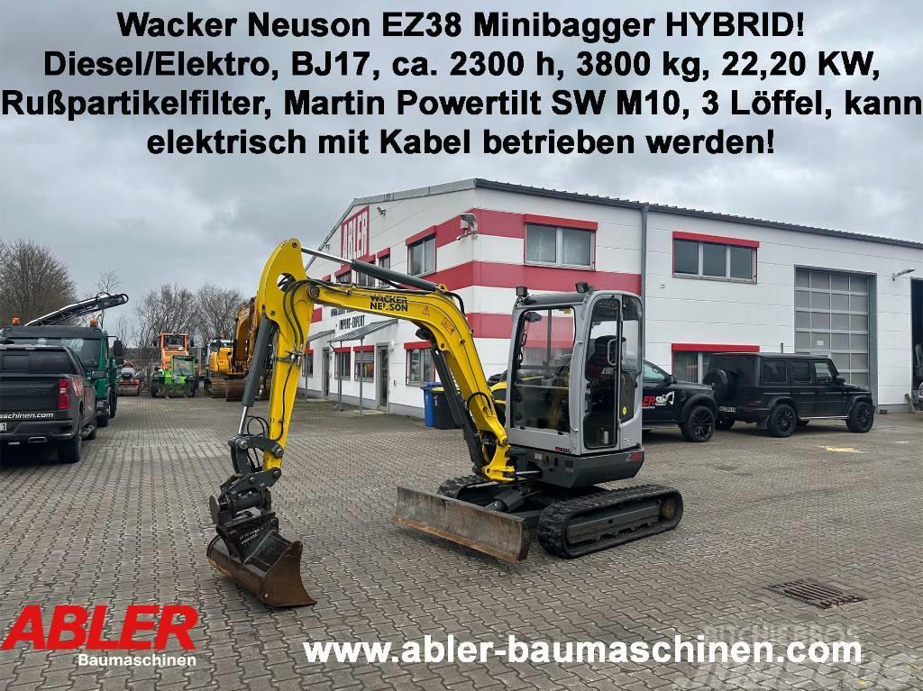 Wacker Neuson EZ 38 Hybrid! Minibagger diesel/Strom Powertilt Minikoparki