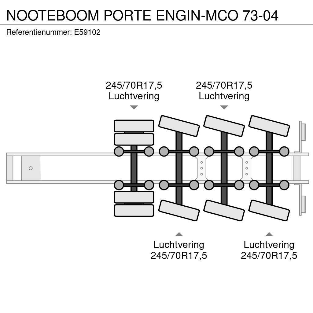 Nooteboom PORTE ENGIN-MCO 73-04 Naczepy niskopodłogowe