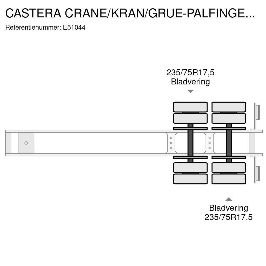 Castera CRANE/KRAN/GRUE-PALFINGER 22002 (2xHydr.) Naczepy niskopodłogowe