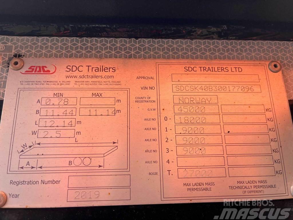 SDC TRAILERS Semitrailer Naczepy do transportu kontenerów