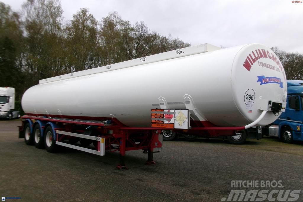 LAG Fuel tank alu 44.4 m3 / 6 comp + pump Naczepy cysterna