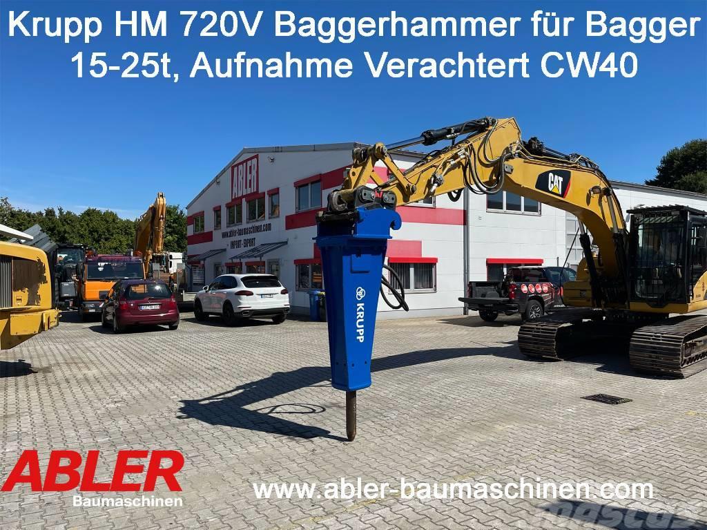 Krupp HM 720 V Abbruchhammer für Bagger 15-25t Koparki wyburzeniowe