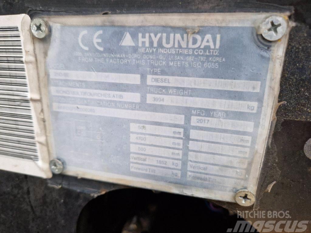 Hyundai 25D-9E Wózki Diesla