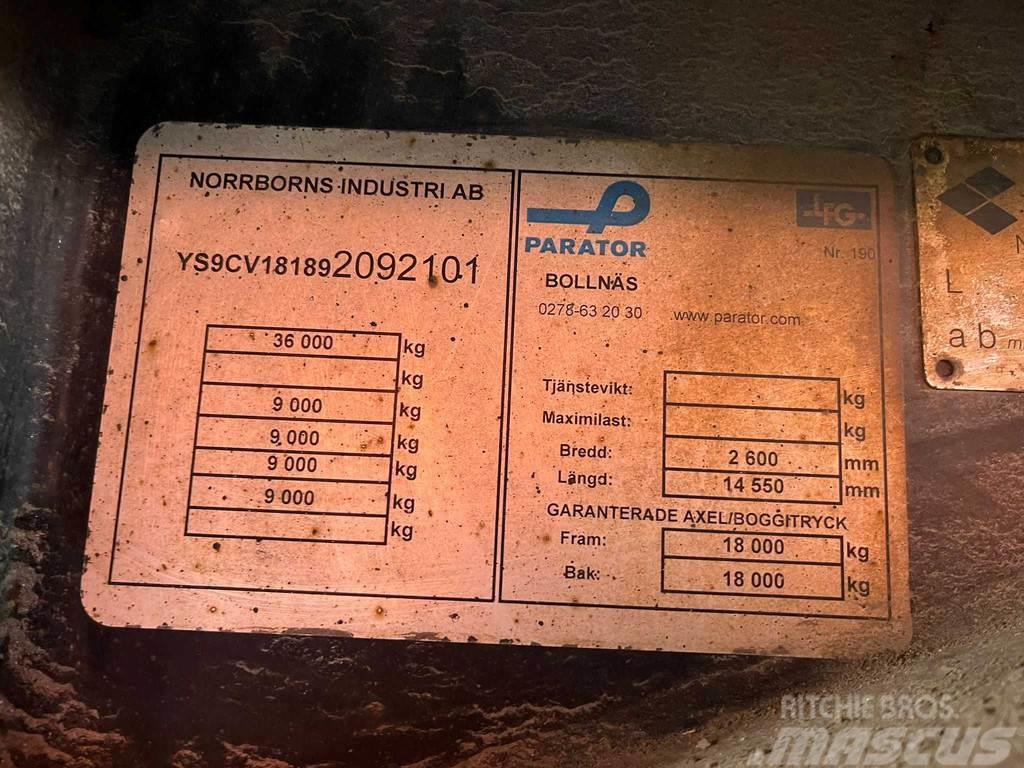 Parator CV 18-18 VECTOR 1850 / BOX L=12332 mm Przyczepy chłodnie