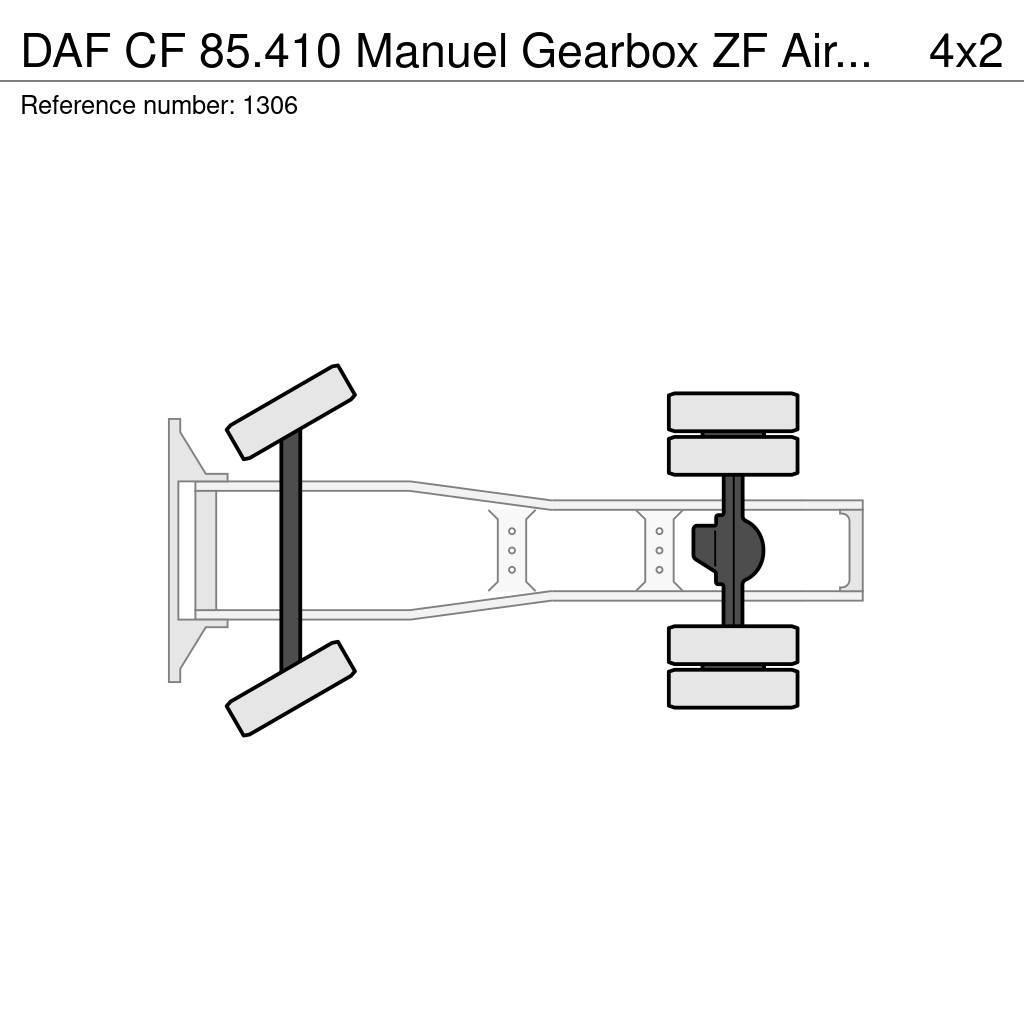 DAF CF 85.410 Manuel Gearbox ZF Airconditioning SpaceC Ciągniki siodłowe