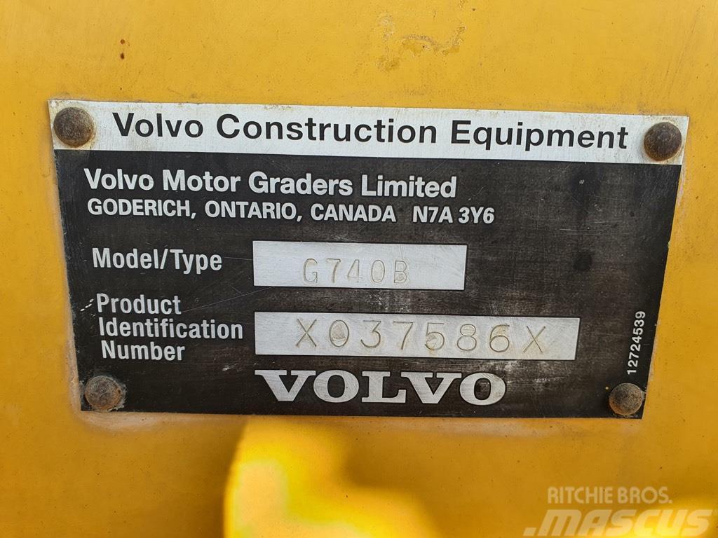 Volvo G 740 B PARTS Równiarki