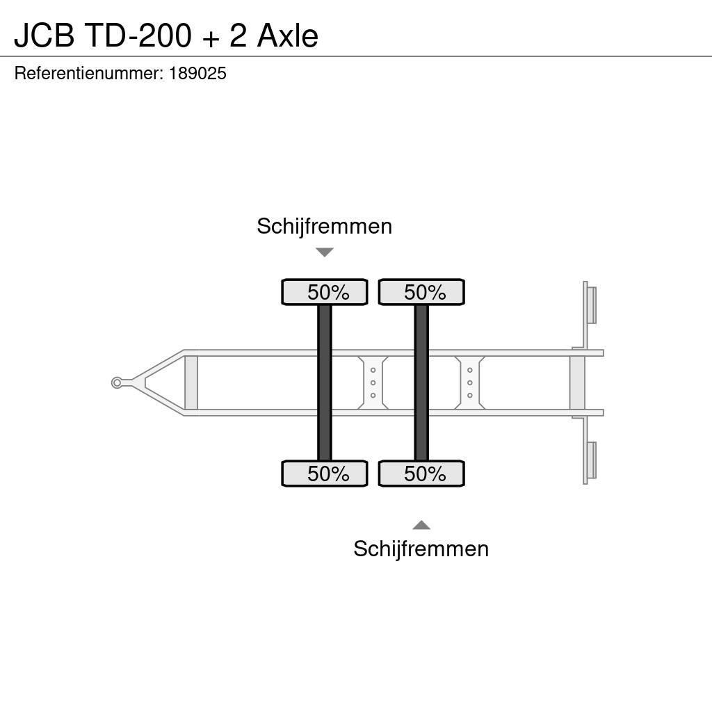 JCB TD-200 + 2 Axle Przyczepy firanki