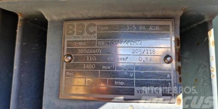 BBC Brown Boveri 110kW Elektromotor Silniki