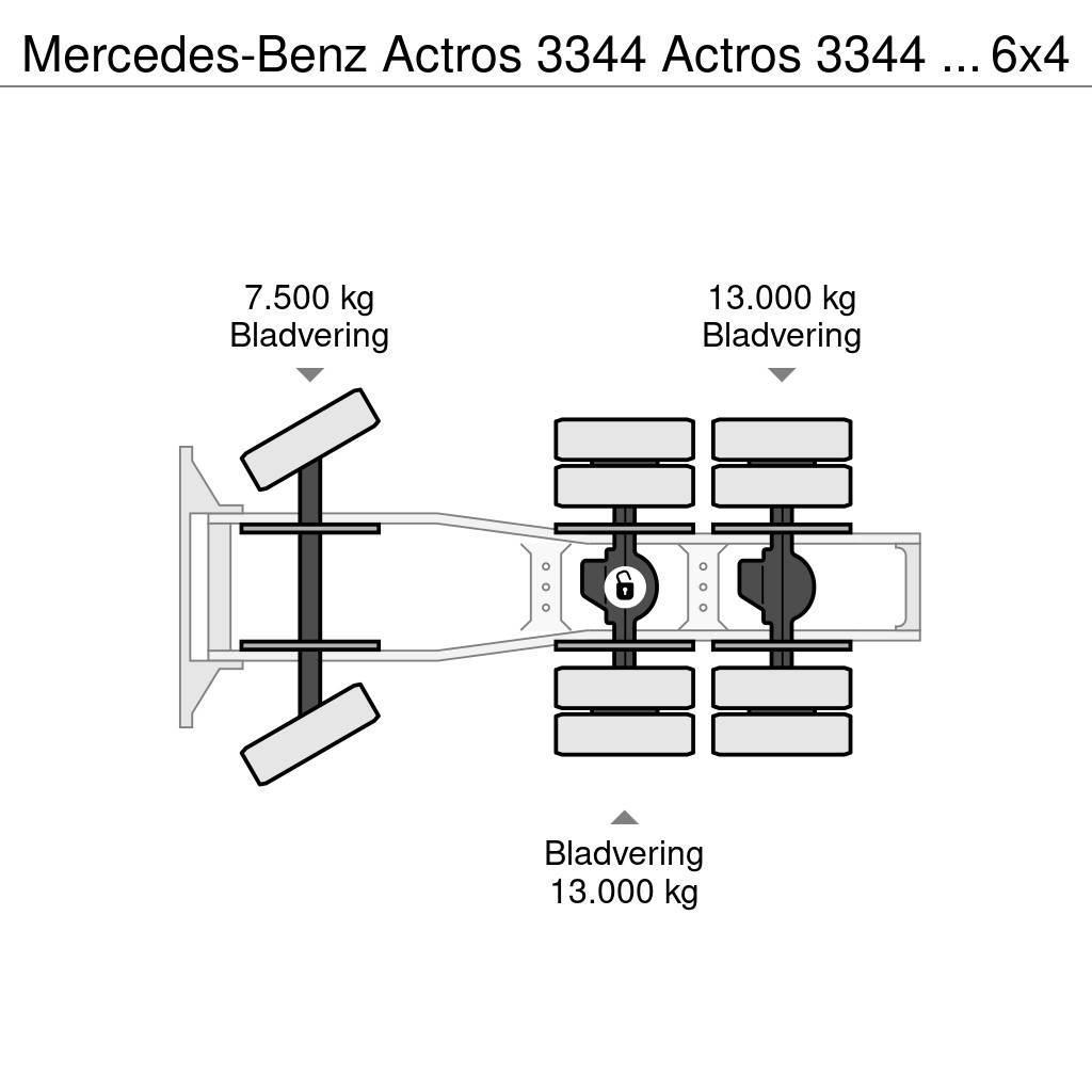 Mercedes-Benz Actros 3344 Actros 3344 Kipphydraulik 6x4 33Ton Ciągniki siodłowe