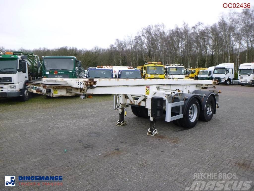Robuste Kaiser 2-axle container chassis 20 ft. + tipping Naczepy wywrotki / wanny