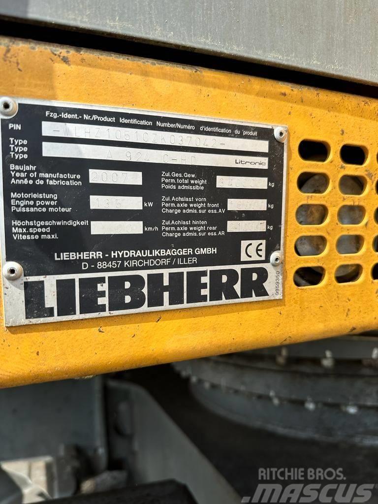 Liebherr A 924C-HD Koparki kołowe