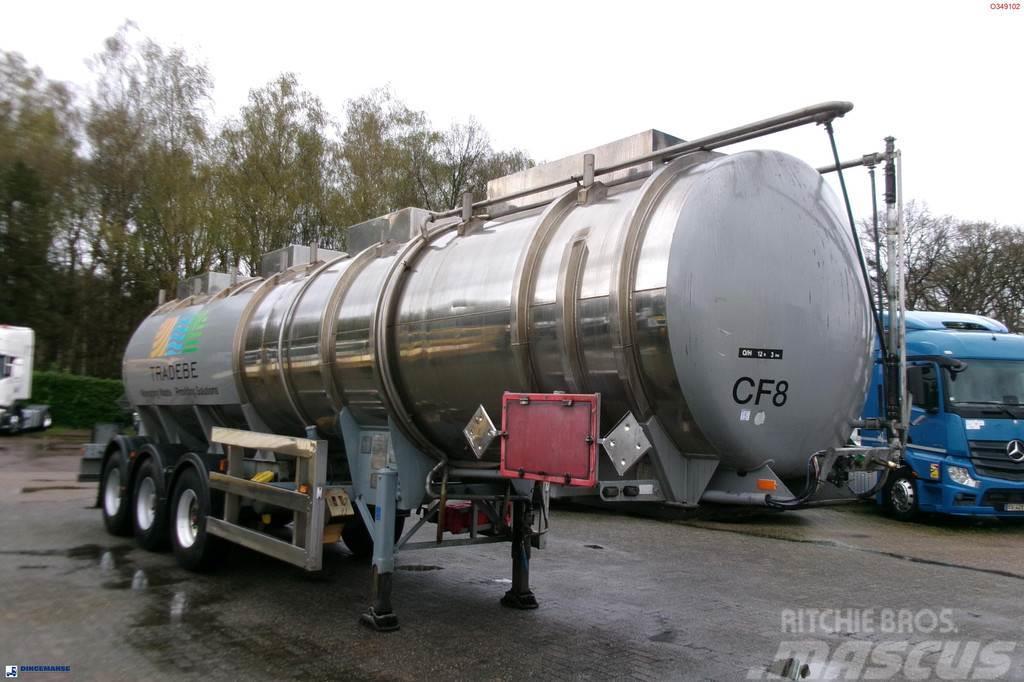  Clayton Chemical tank inox 30 m3 / 1 comp Naczepy cysterna