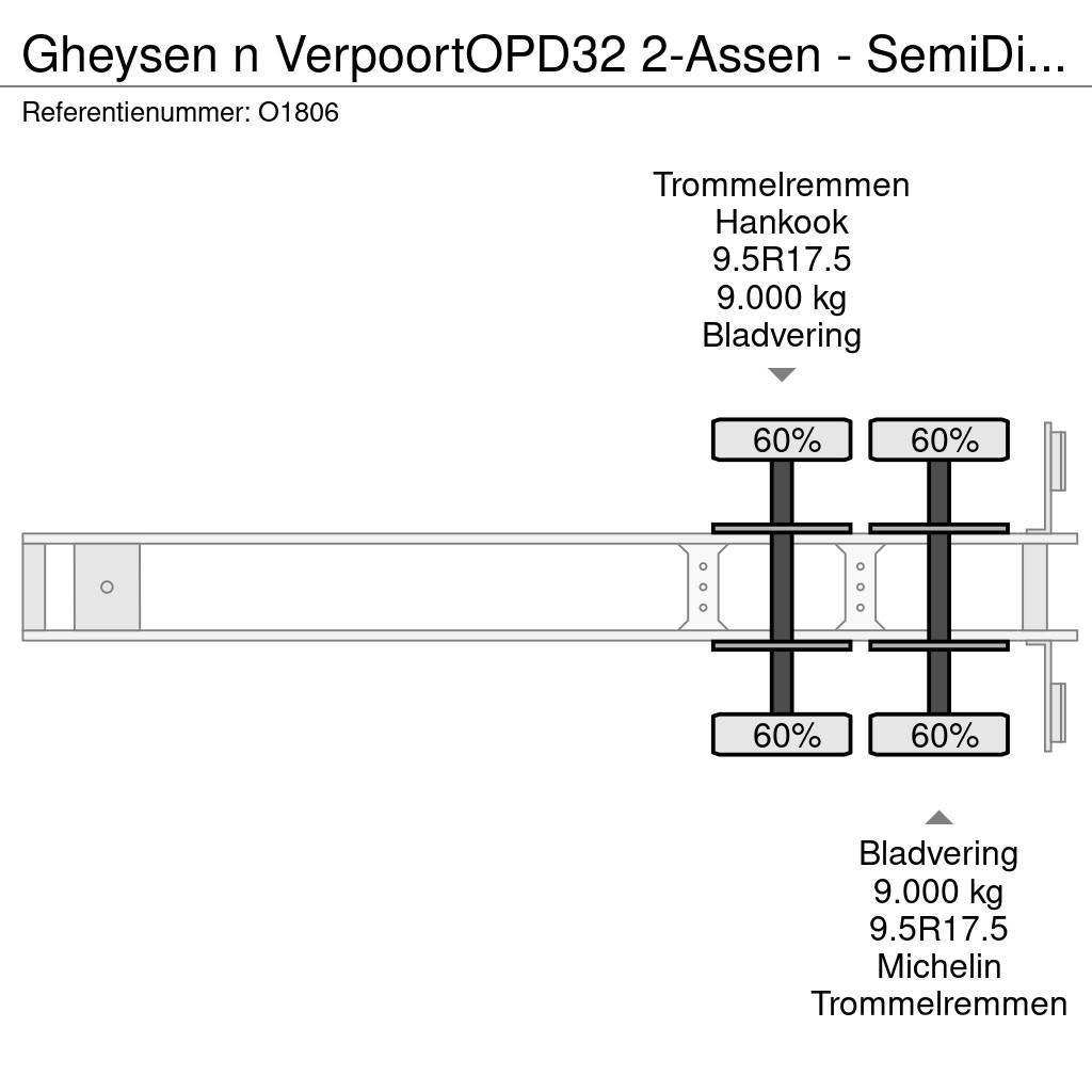  Gheysen n Verpoort OPD32 2-Assen - SemiDieplader - Naczepy niskopodłogowe