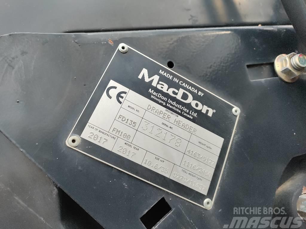MacDon FD135 Głowice ścinkowe