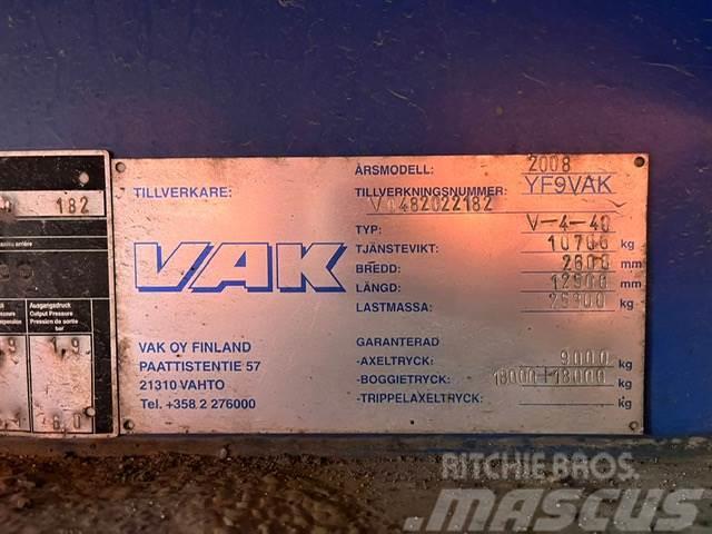 VAK V-4-40 VECTOR 1850 / BOX L=12385 mm Przyczepy chłodnie