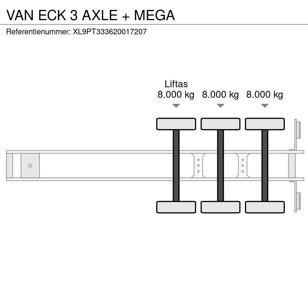 Van Eck 3 AXLE + MEGA Naczepy kontenery