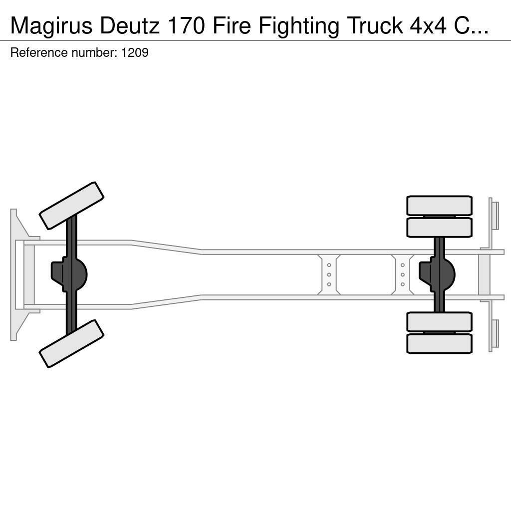 Magirus Deutz 170 Fire Fighting Truck 4x4 Complete truck G Wozy strażackie