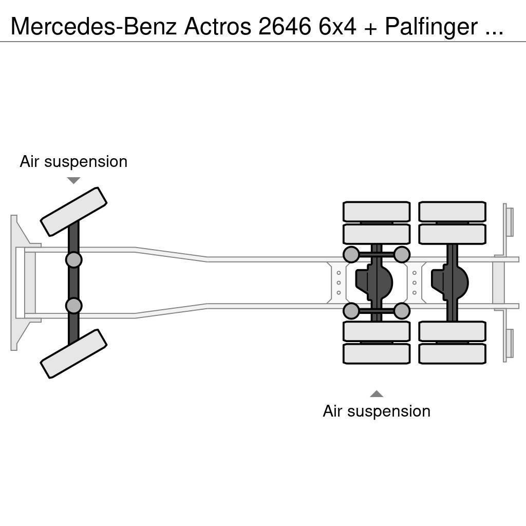 Mercedes-Benz Actros 2646 6x4 + Palfinger PK29002 D (winch) Żurawie szosowo-terenowe