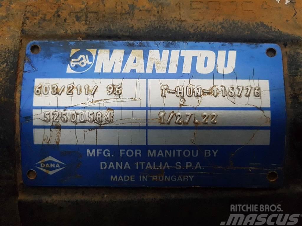 Manitou MLT625-52500584-Spicer Dana 603/211/96-Axle/Achse Mosty, wały i osie