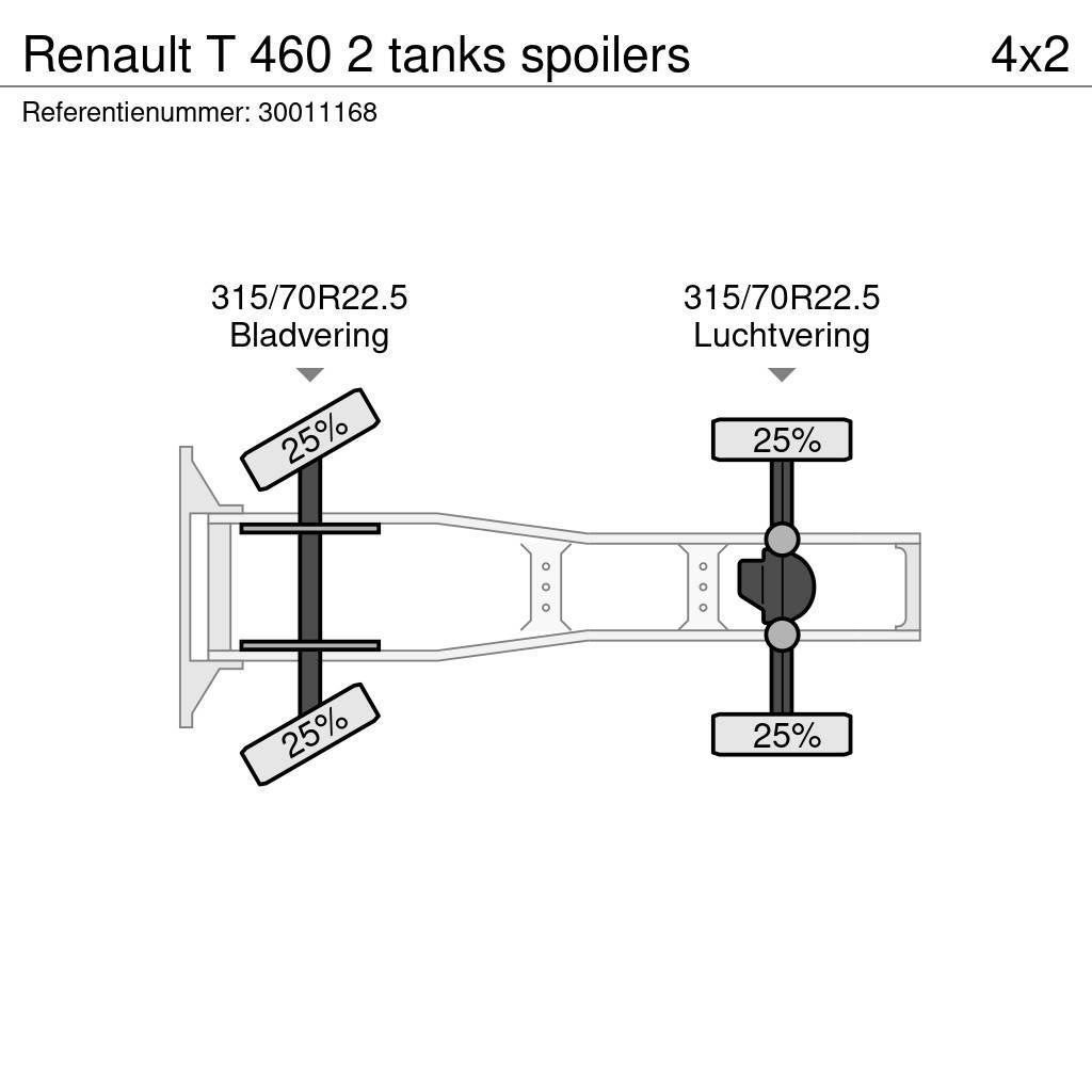 Renault T 460 2 tanks spoilers Ciągniki siodłowe